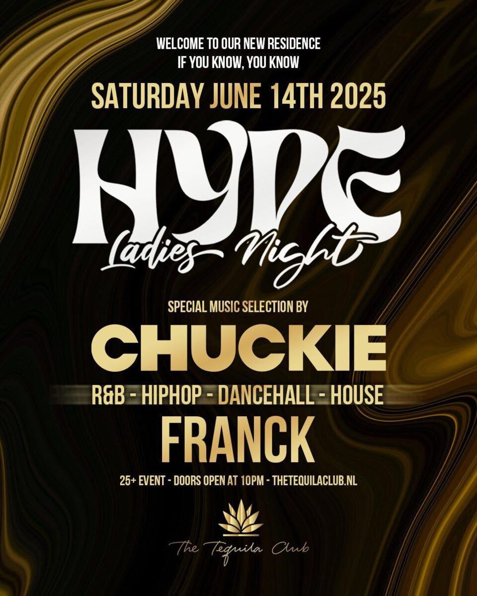 HYPE Ladies Night — The Tequila Club, Nederland: Poster van het event