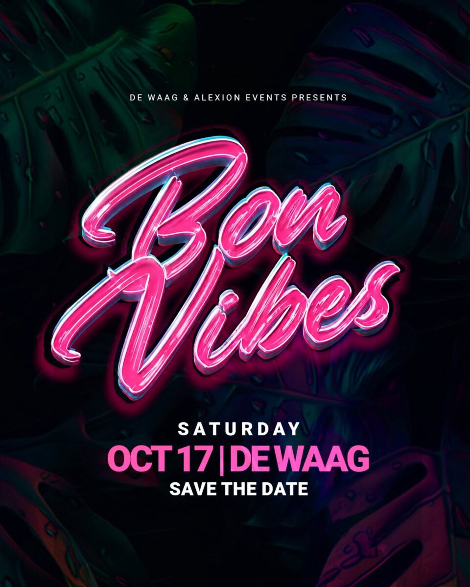 Bon Vibes — De Waag: Poster van het event